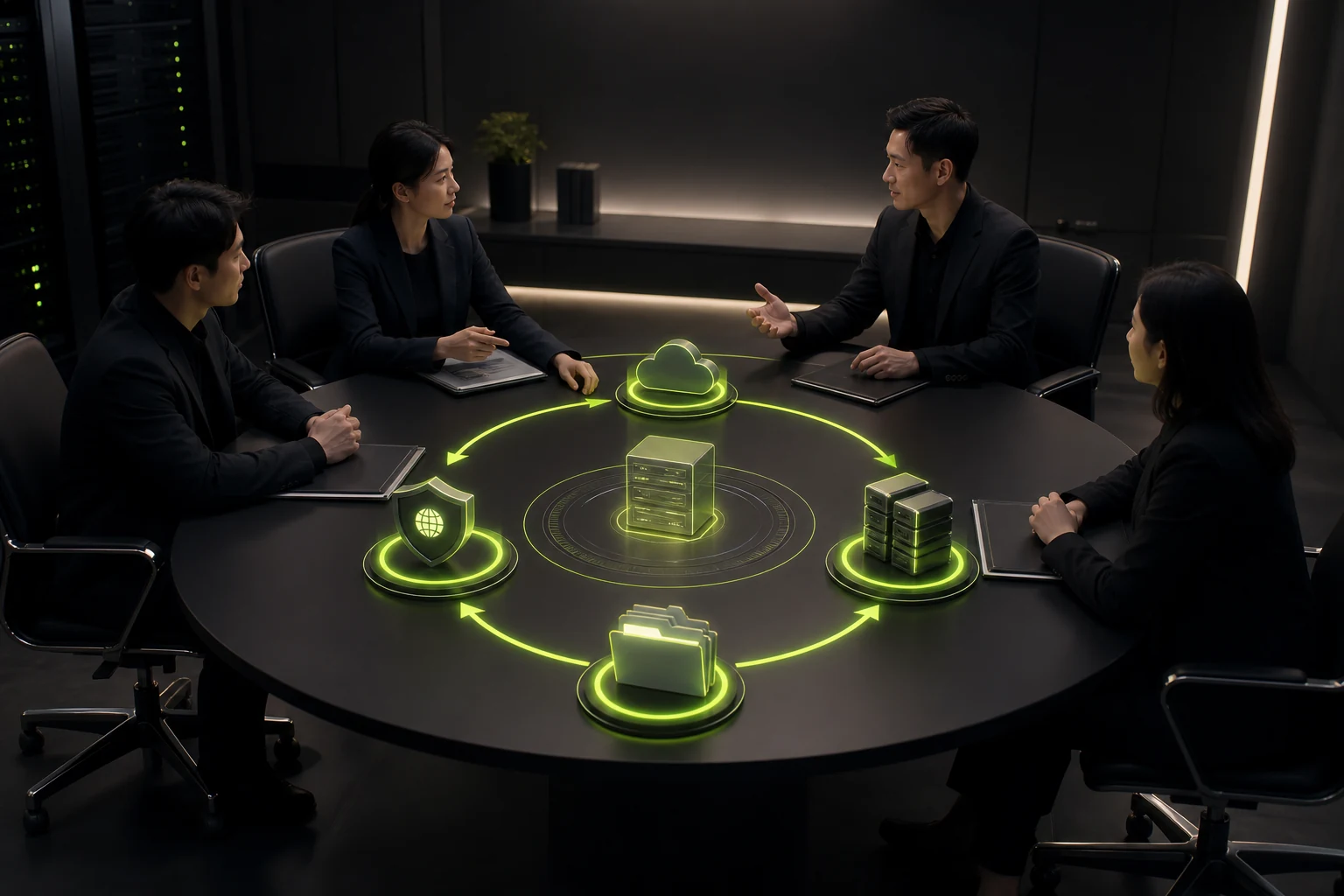 交接会应完成四项现场动作的视觉化说明
