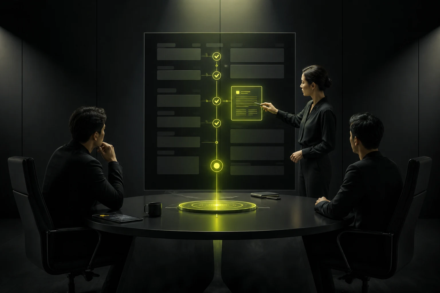 建立一页决策记录，避免同一个问题反复开会的视觉化说明