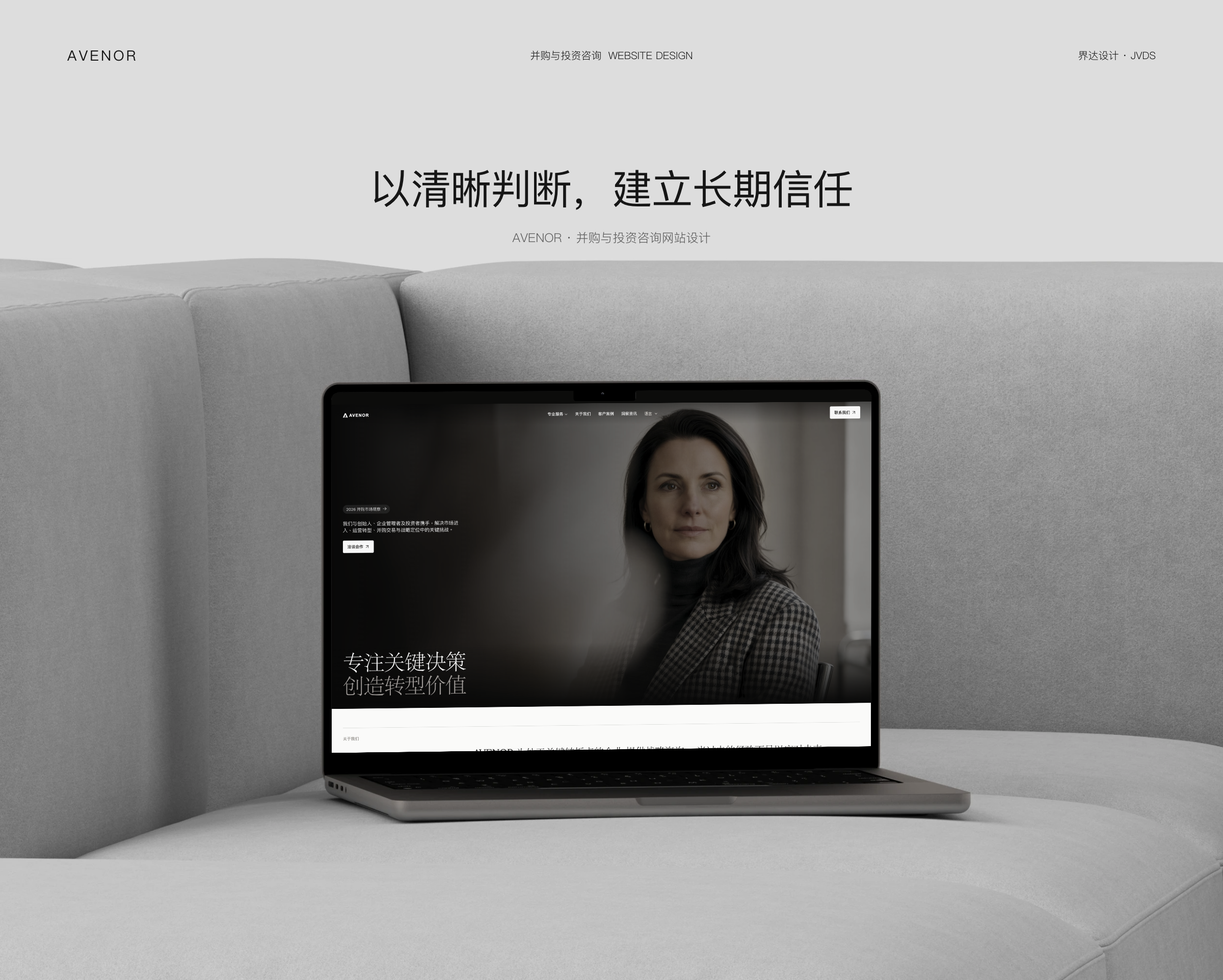 AVENOR 并购与投资咨询网站设计