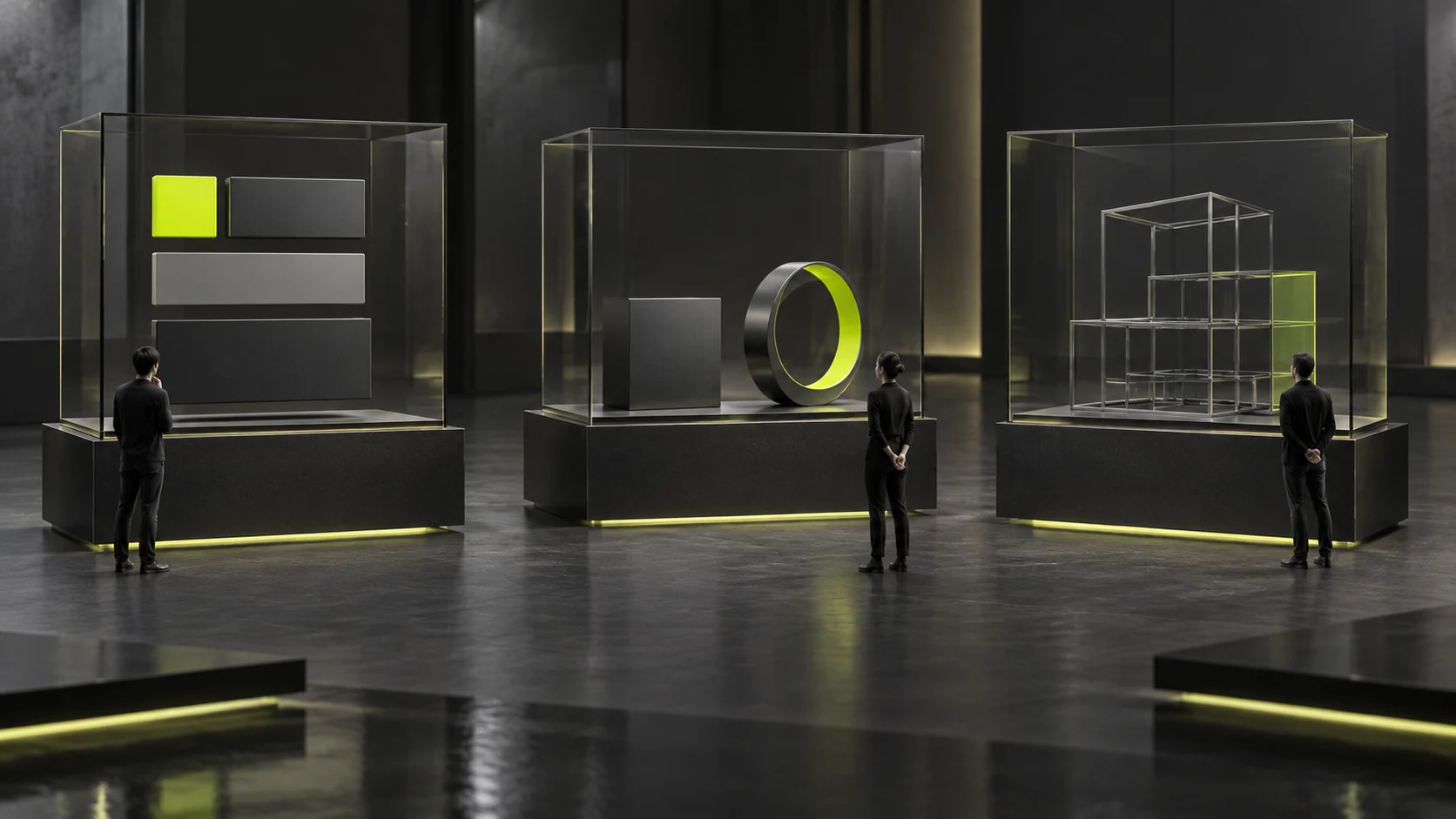 Displaying client projects, demonstrations, and concepts by their sources