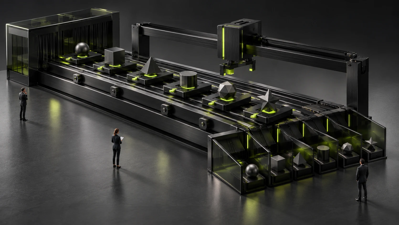 A miniature scene preserving record identities as table order changes