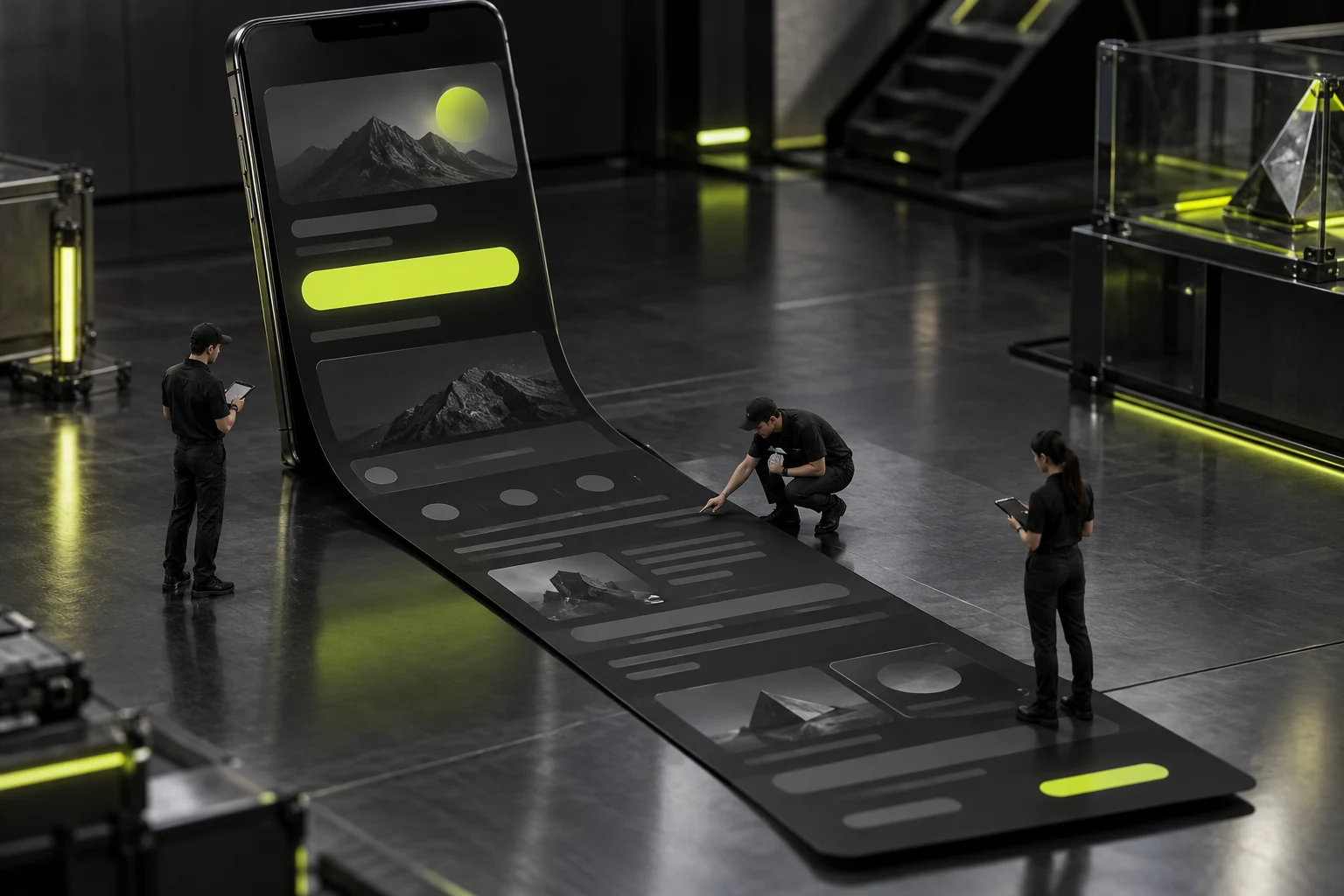 Fully reviewing new access and original operations on mobile