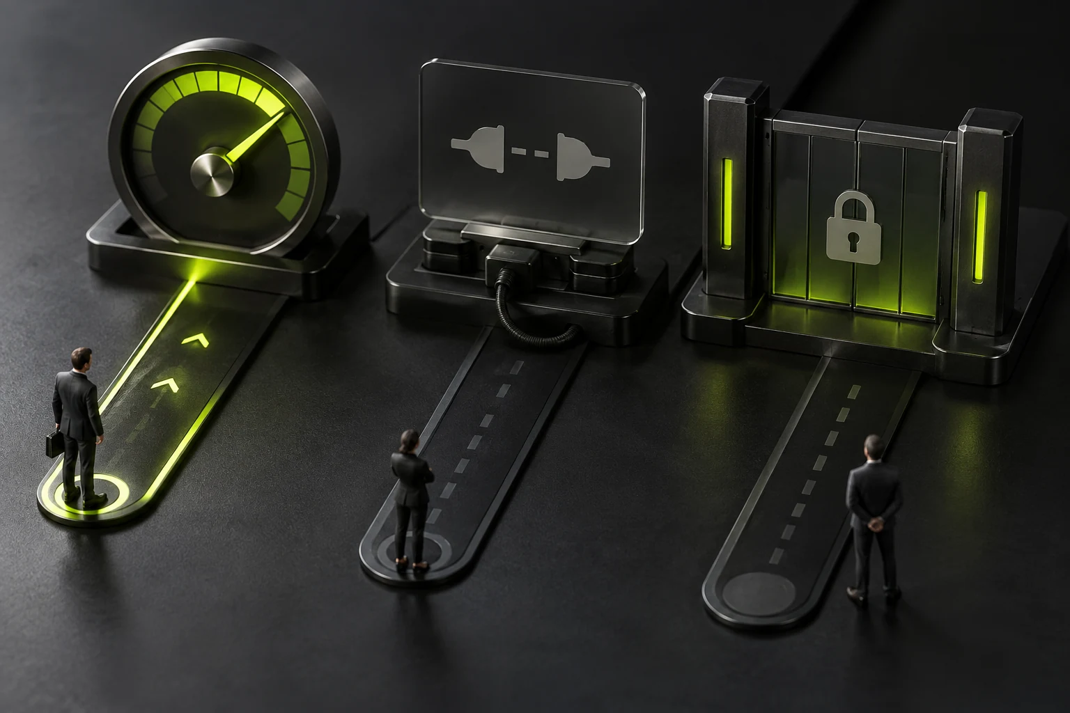 A miniature scene separating read failures and permission limits by local metric