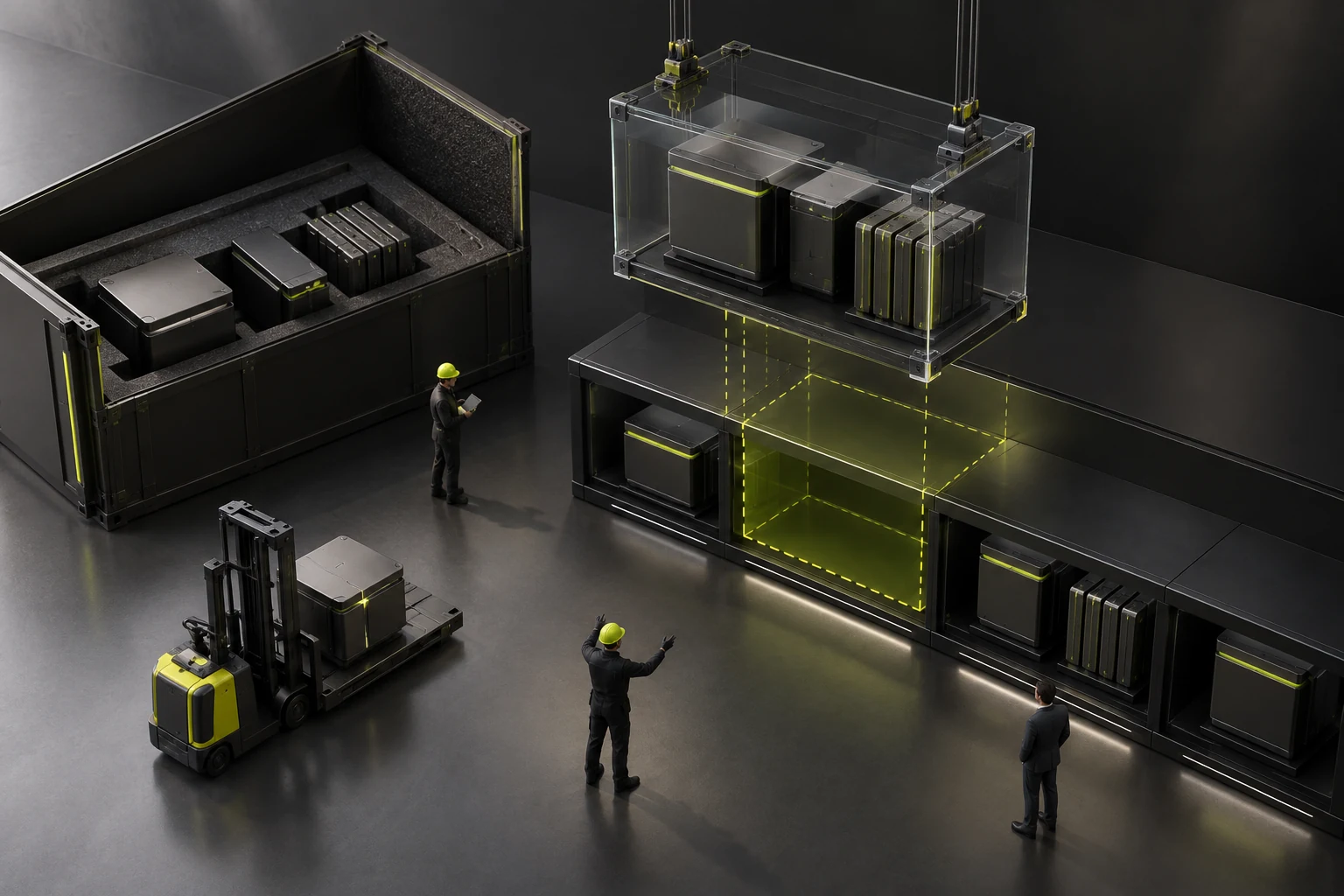 Extraction preview distinguishing wrapper containers from deployable objects