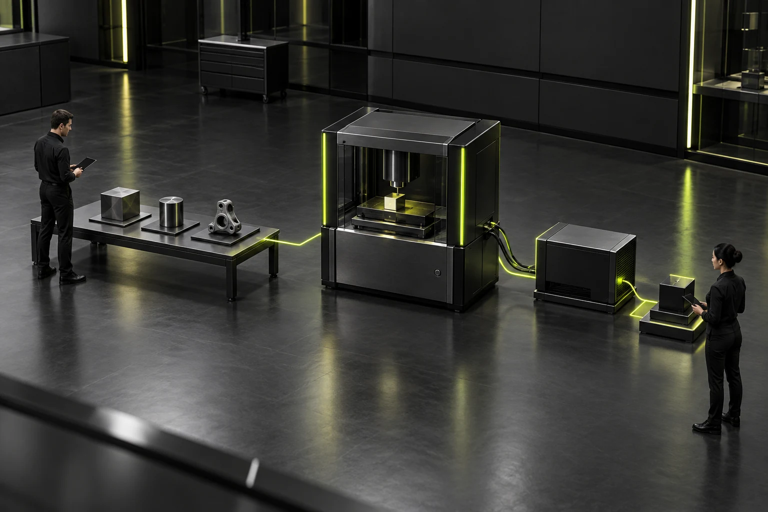 Input samples, equipment and supporting components make up the test conditions