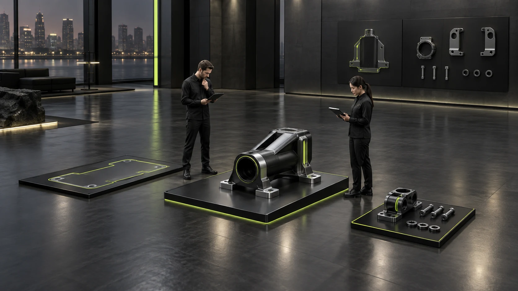 Custom components and installation areas await separate checks