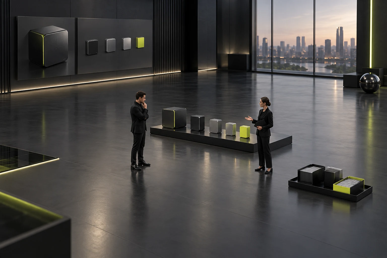 Scene rehearsing product comparison and finding applicable materials