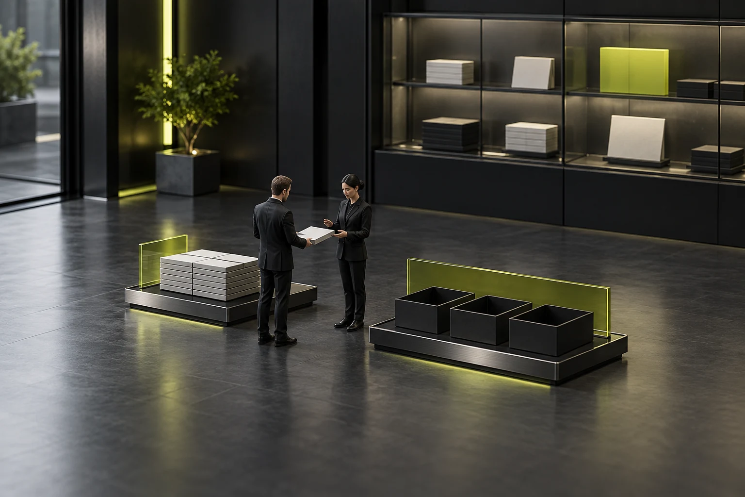 Miniature scene checking unclear contact identities through the company