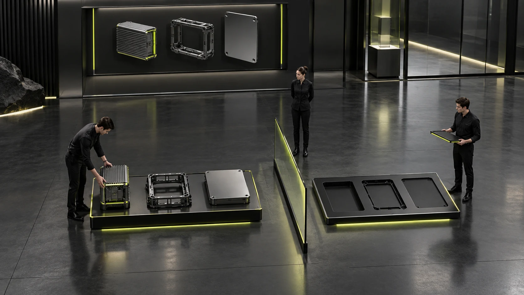 Customization objects, existing options, and parts awaiting assessment shown separately