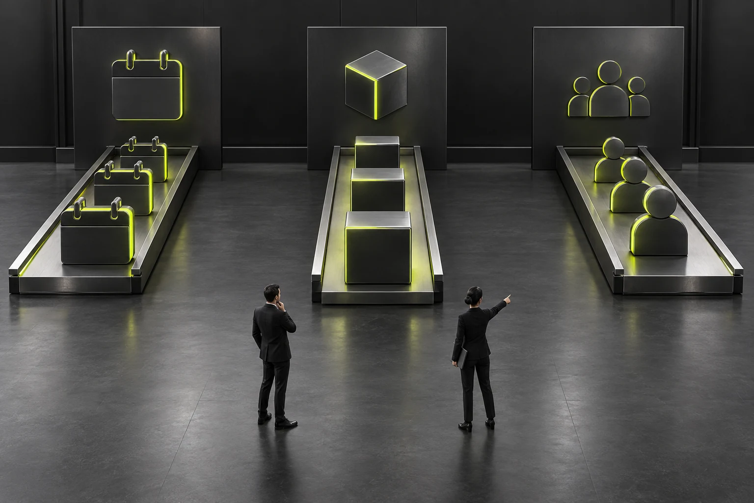Separately check the parties and dates in company history, product development and service records