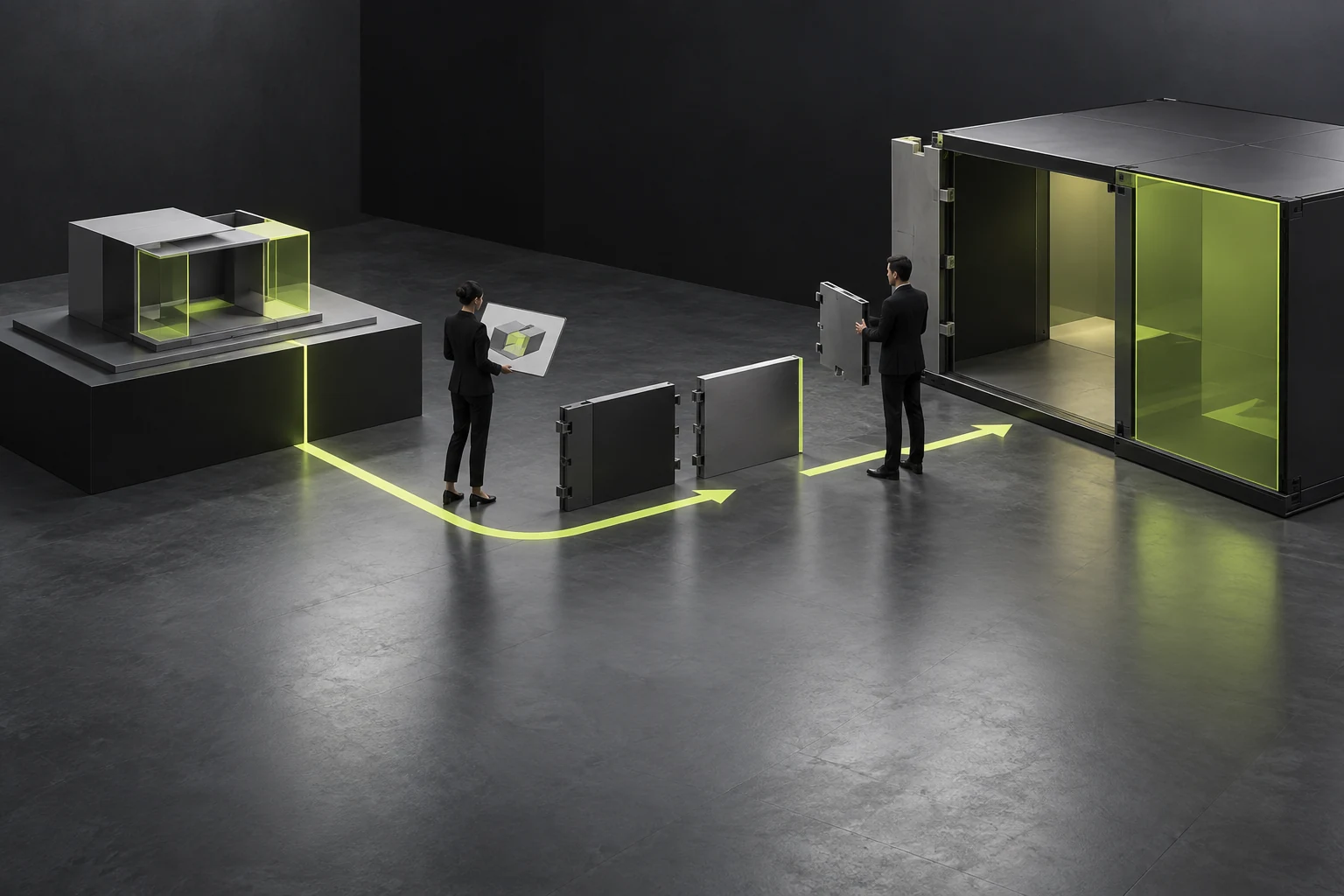 Design models are handed over with their corresponding development components