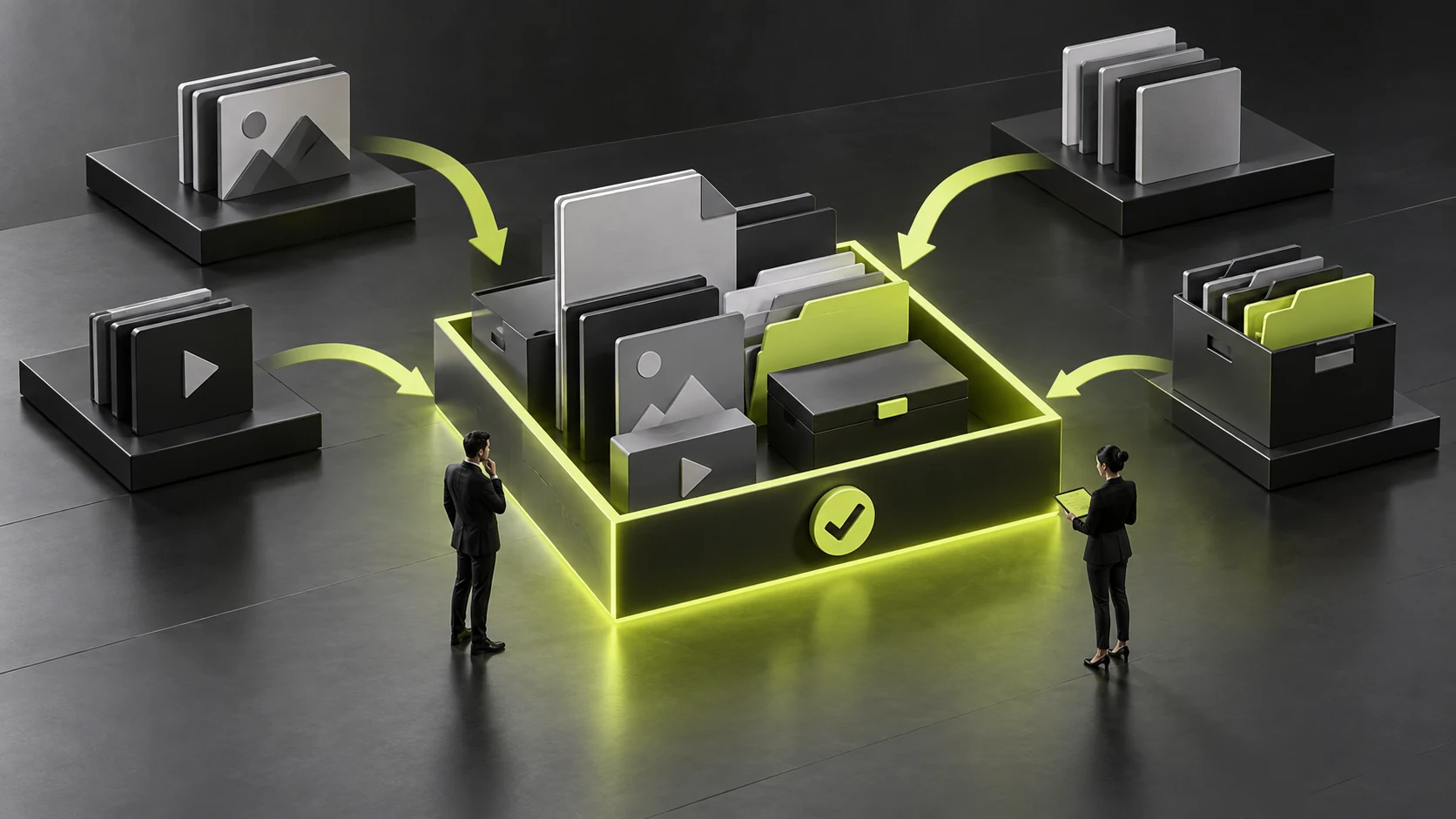Owners and delivery states are assigned to website materials