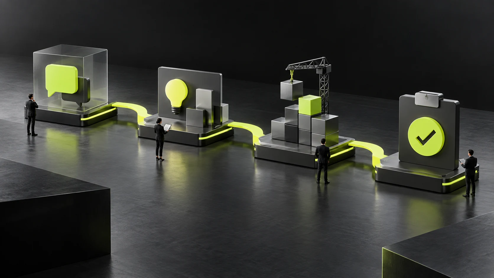Approval evidence is established for requirements, structure, design, and development stages