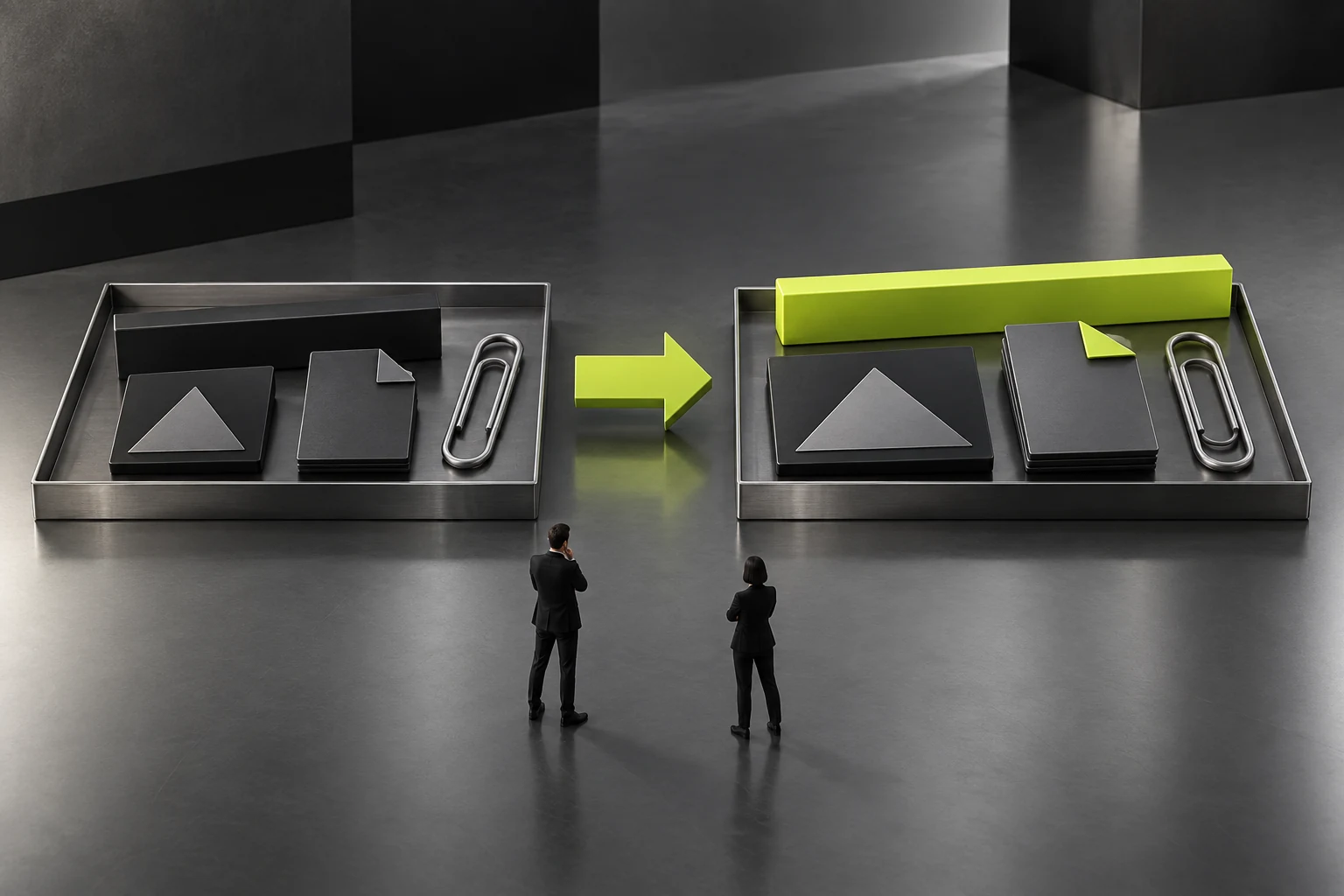 Real copy requiring a change is selected