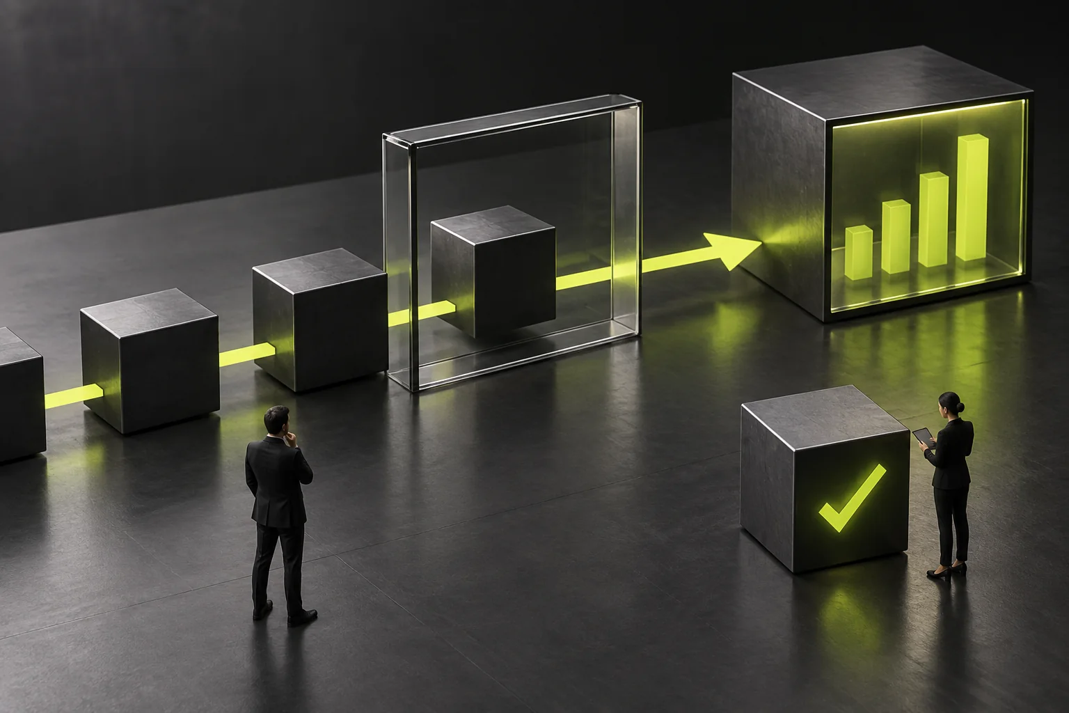 Conceptual diagram of one interaction passing through an observation window into analytics records