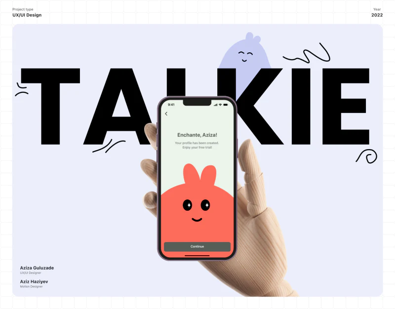 语言学习App设计：Talkie怎样让练习连贯界面设计预览