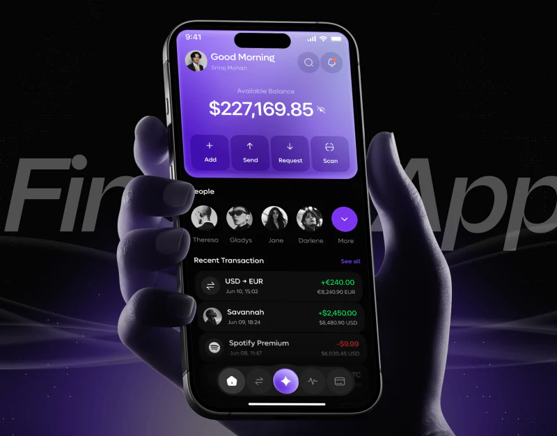 AI钱包App设计：语音先形成可改草稿界面设计预览