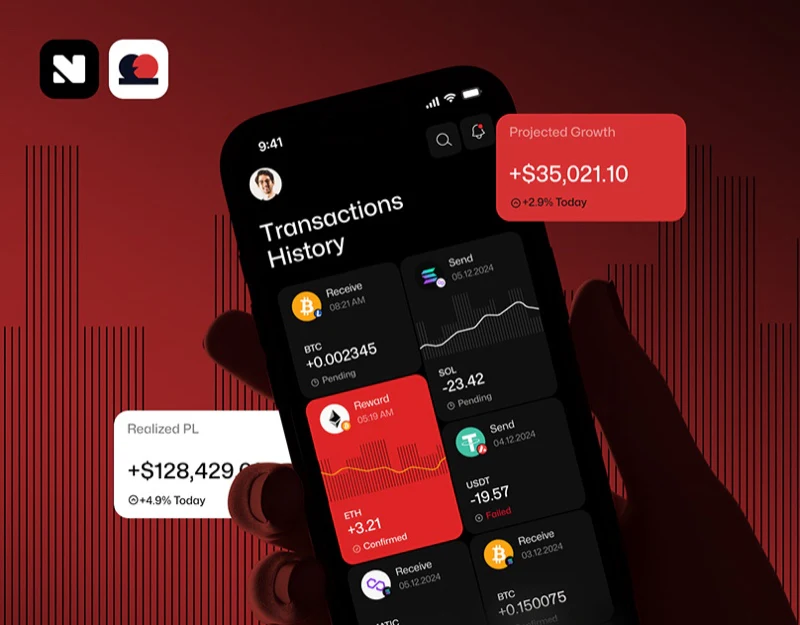 Digital Asset Trading Interface Design: Status Beyond Red design preview