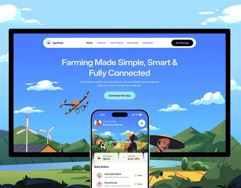 农业App设计：把设备放回农场场景界面设计预览
