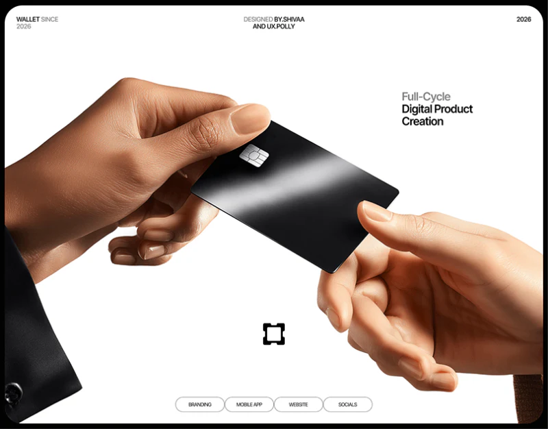 Digital Wallet Interface Design: Name the Actions design preview