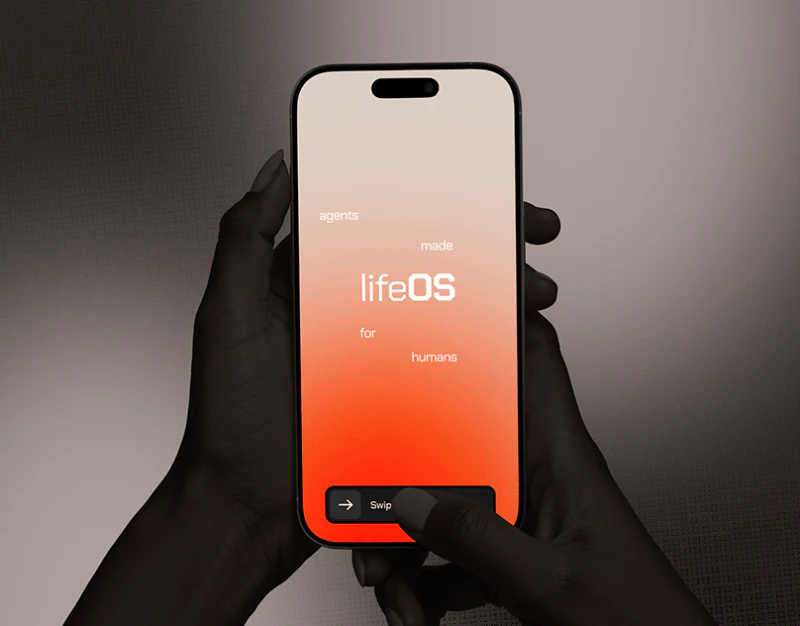 Personal AI Automation Interface: lifeOS Task Visibility design preview