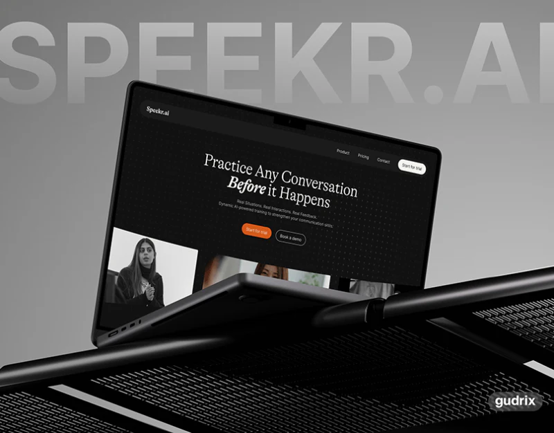 AI Communication Training Website Design: One Clear Practice design preview