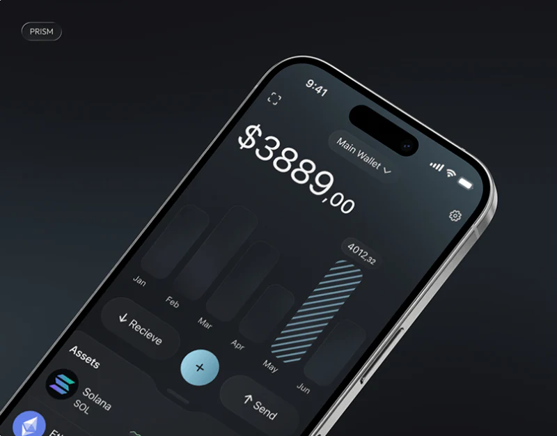Asset Wallet Information Hierarchy Design: PRISM’s Numbers design preview