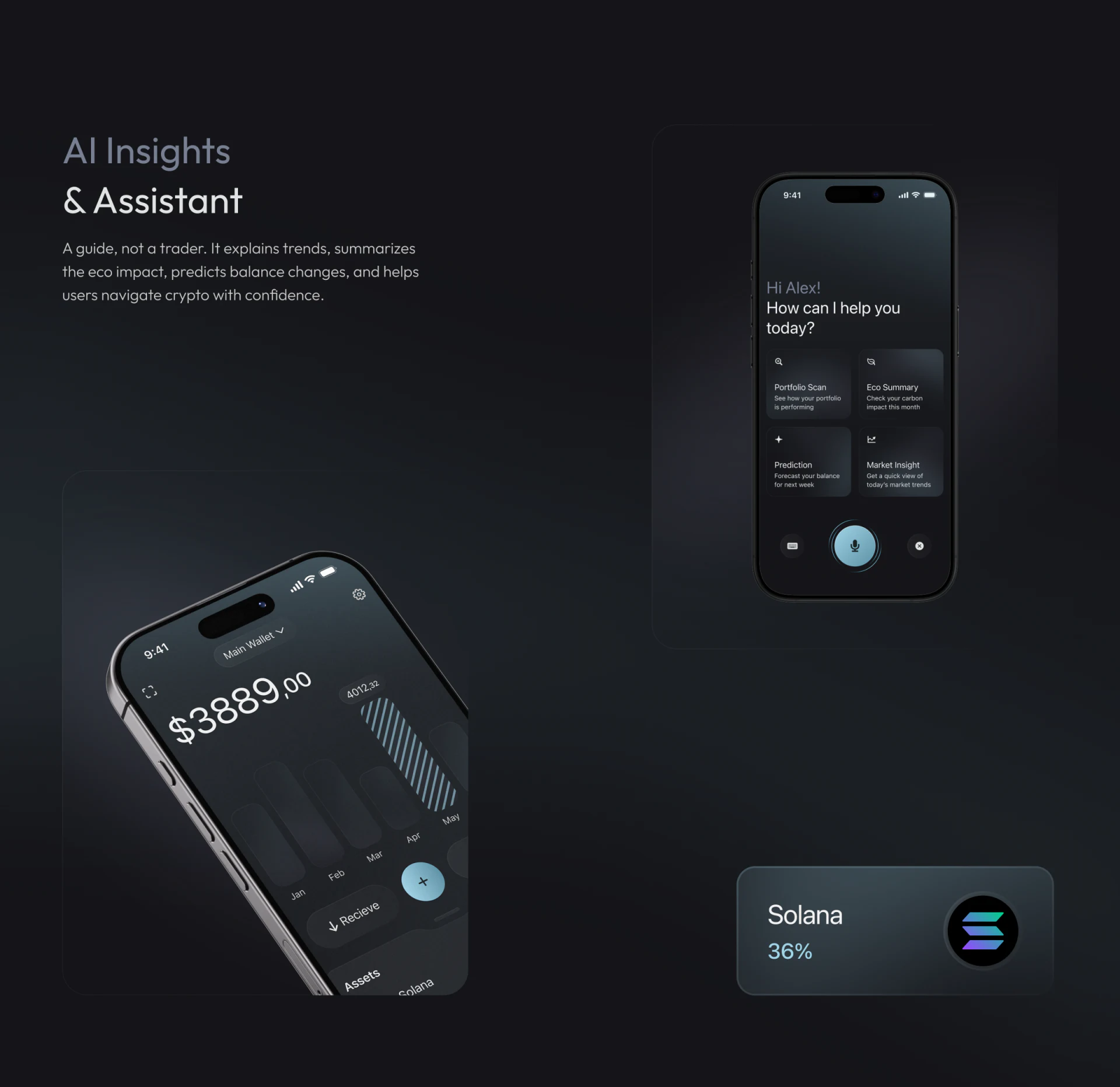 AI assistant’s four question types and voice/keyboard entries