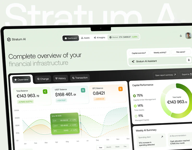 Finance AI Workspace Information Design: Summary to Records design preview