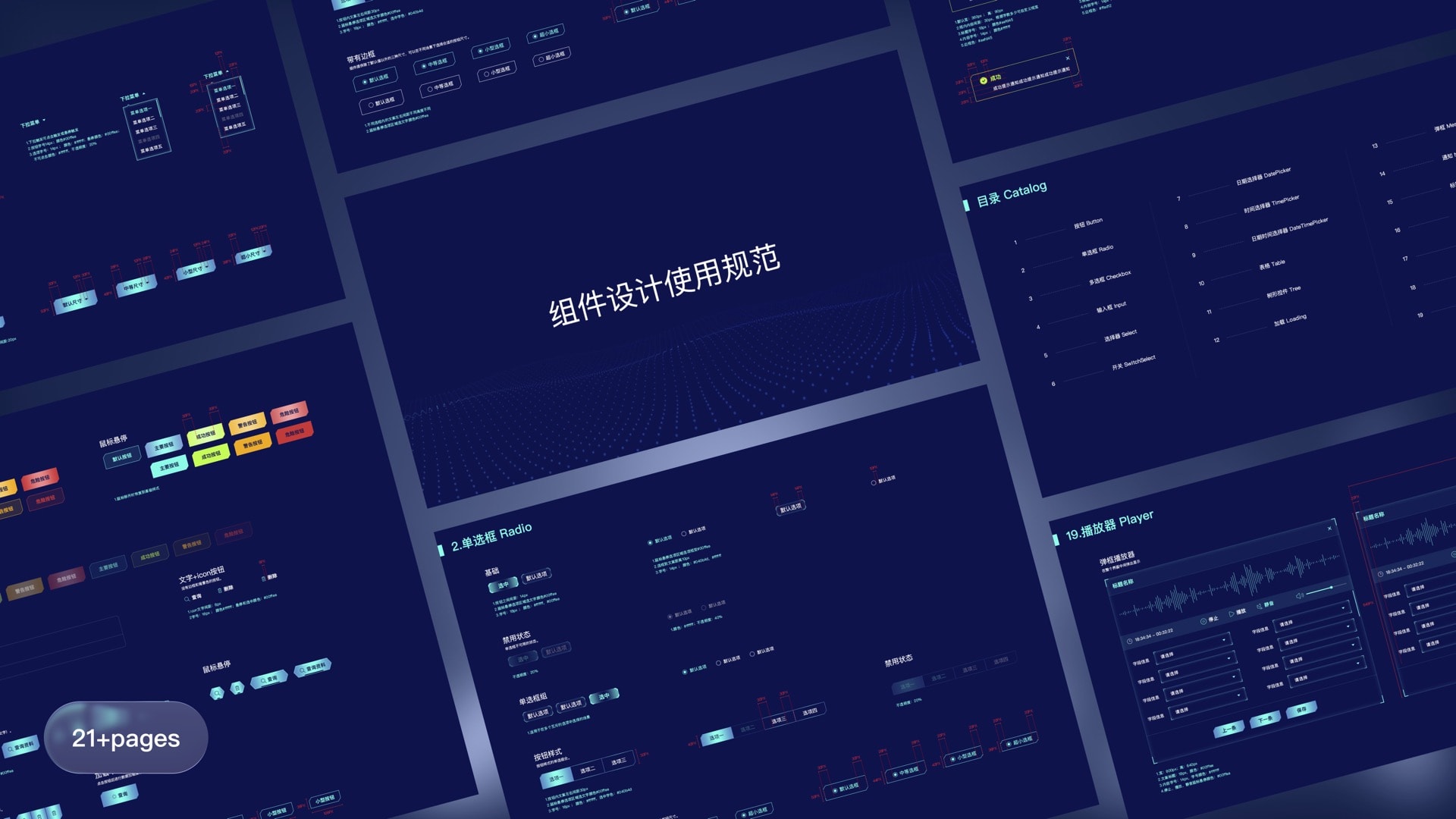 变电站三维可视化监测-大屏可视化UI设计