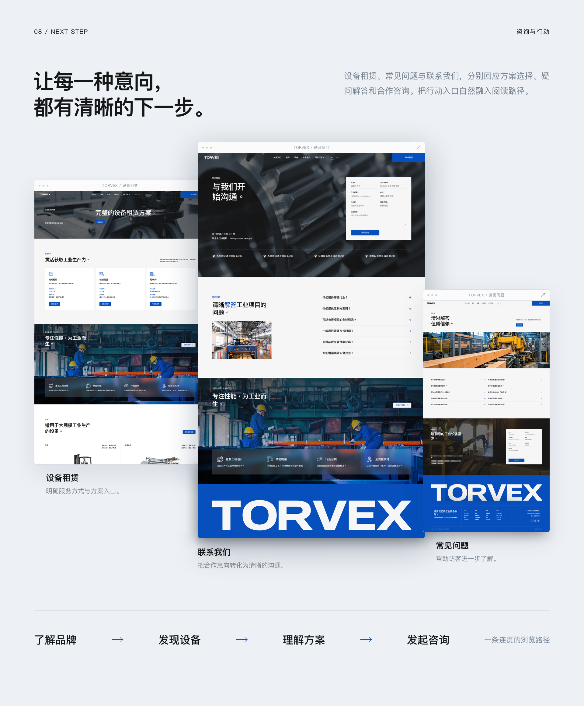 TORVEX 拓维工业企业官网设计